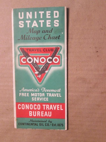 Conoco road map united - road,