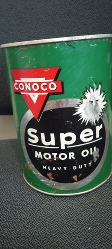 Vintage tin conoco super heavy - super,