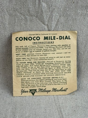 Pp1 1940 conoco mile - pp1, mile-dial