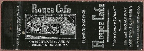 Route early royce - 66, cafe
